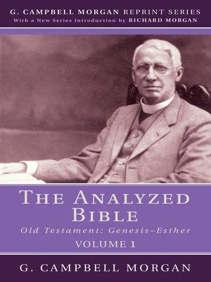 cover image of The Analyzed Bible, Volume 1